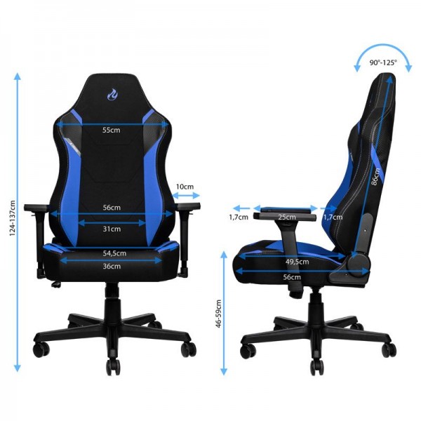 Nitro Concepts X1000 Gamer szék - Galactic Blue (NC-X1000-BB)